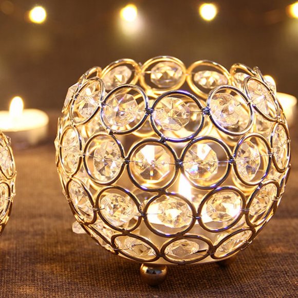 Romantic crystal candle holder, candlesticks - Picture 4 of 7